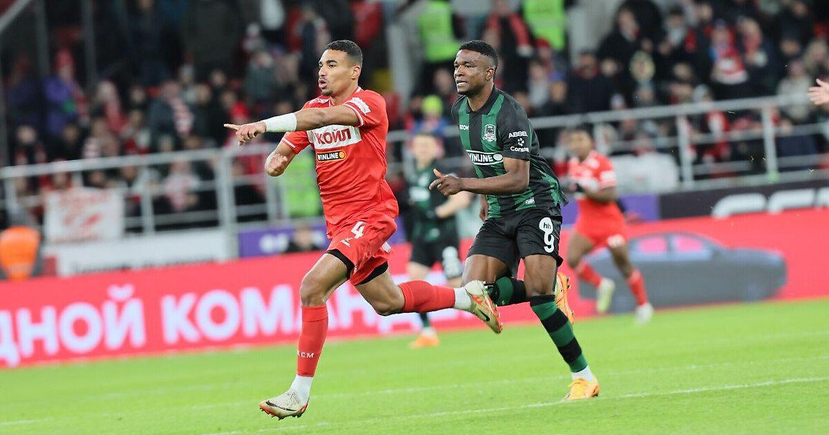 «Спартак» проиграл «Краснодару» со счётом 2:1